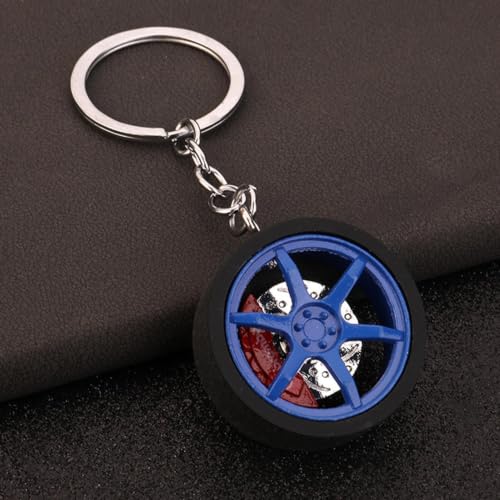 Llavero de rueda de coche antipérdida con agarre de goma para colgar tus llaves 3