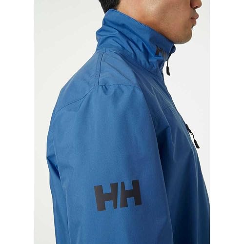 Image of Helly-Hansen mens Crew Midlayer Fleece Lined Waterproof Windproof Rain Jacket
