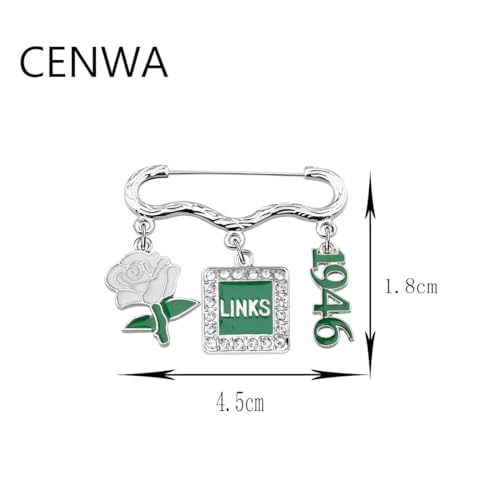 Image of CENWA Sorority Brooch Gift Sorority Brooch Pin Greek Sorority Jewelry Sisterhood Graduation Gift for Her
