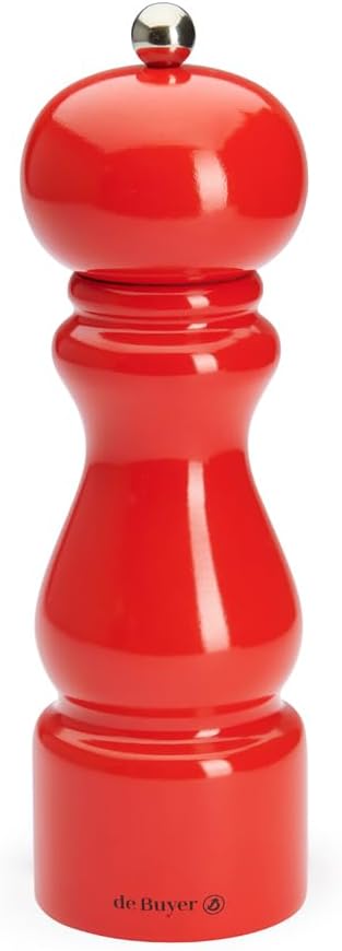 Marlux c030.203232 Spice Mill Red Gloss Wood 6.4 x 6.4 x 21 cm