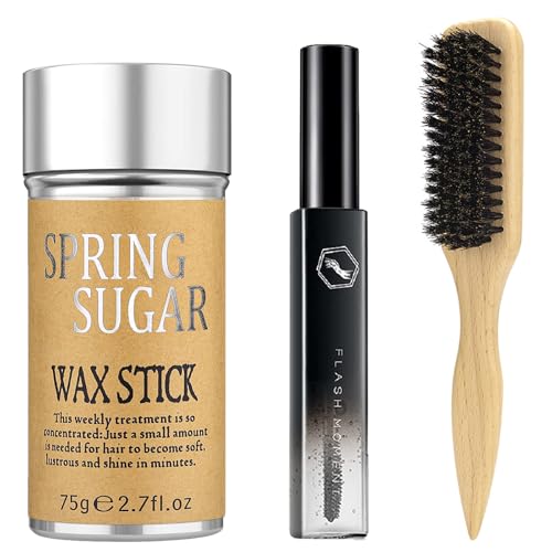 Hair Wax Stick Set for Flyaways Slick Back – Includes Wax Stick for...