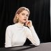 HMTfoto Black Backdrop for Photography Durable Fabric Background Photo Backdrop Video Photography Studio (5x7ft, Black)