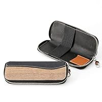 Amazon | Zip pen case ペンケース メンズ レディース 本革 天然