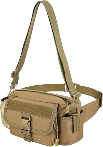 BALAMLB Mochila De Hombro Militar Mochila De Bandolera Táctical Pecho Bolso De Múltiple Función Impermeable,Riñonera Convertible para Exploración Manos Libres, Hebilla De Liberación Rápida Integrada