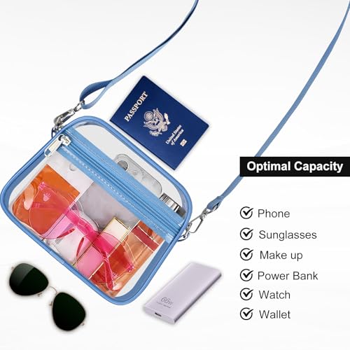 Image of USPECLARE Clear Bag for Stadium Events Clear Sports Fan Handbags Purses