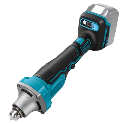 Cordless Straight Grinder Compatible for Makita 18V Battery, 4 Speed 26000RPM Electric Cutter Brushless Power Grinder for Grinding Carving and Polishing (Without Battery)