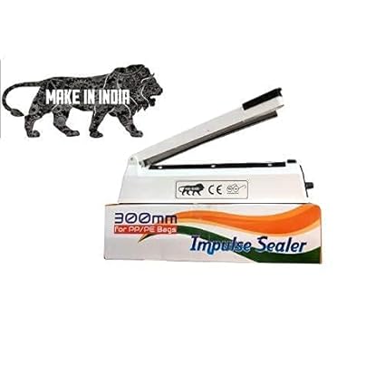 PREFERENCE 12 inches Packing Sealing Machine Plastic Hand Table Top Pouch Heat Sealer, Copper transformer, for commercial use, quick sealing, 3 mm width element, Multicolor, SK-VC03