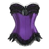 ICEGIA Women's Steel Boned Steampunk Tesla Underbust Corset Vest Waist Training
