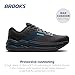 Brooks Men’s Ghost Max 2 Neutral Running & Walking Shoe - Ebony/Cockatoo/Blue Sapphire - 11 Medium