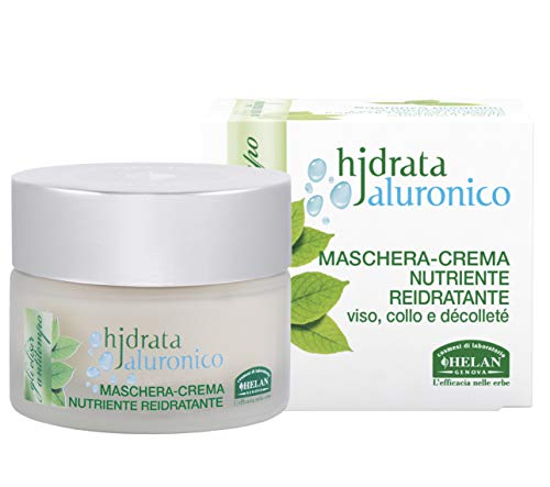 Helan Elisir Antitempo, Nourishing Rehydrating Face Mask for Skincare with Vitamins C & E, Hyaluronic acid
