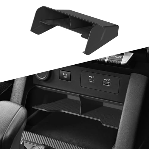 ZUNDUO ミツビシ 新型 トライトン LC2T 専用 コンソールボックス センターコンソール 収納ボックス 収納トレイ 内蔵型 収納ボックス R6-現行 L200 Triton GLS GSR アクセサリー 小物入れ 整理整頓 滑り止め 防汚 ABS素材 水洗い可能 取付簡単 自動車内装 内装パーツ ブラック 1Pセット(2024年2月-現行)