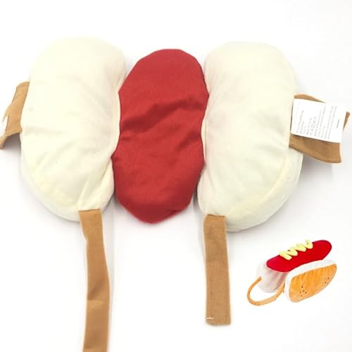 Generic Hot Dog Costume- Funny Hot Dog Pet Cosplay Clothes Costumes Hot Dog Costume,Hot Dog Design Pet Costume Dog Halloween Costumes Hot Dog Doggie Pet Costume thumb #7