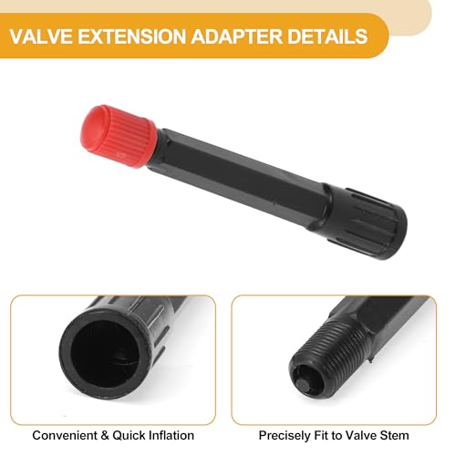Image of 10 Pcs 70mm Tire Valve Extension Universal Plastic 180 Degree Tyre Valve Stem Extender for Car Motorcycle RV Truck Bike