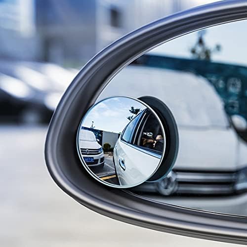 Wolfride ２枚入り 車用補助ミラー サイドミラー サブミラー 車用 円形補助ミラー 後方確認ミラー 360度 角度調整 死角解消 車用ブラインドスポットミラー 簡単取り付け