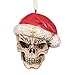 Skelly Claus II Gothic Skull Christmas Tree Ornament, 2 Inch, Single