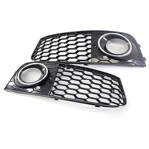 Rejilla de luz antiniebla delantera A4 B8 2009-2012 en acabado Chrome Black, 1 par