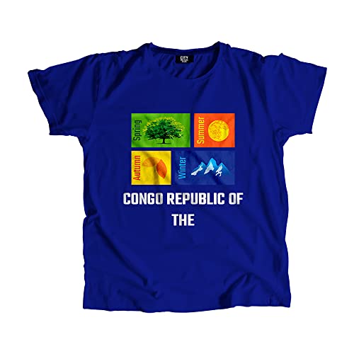 T-shirt Congo bleu roi idée cadeau originale pour homme et femme passionnés