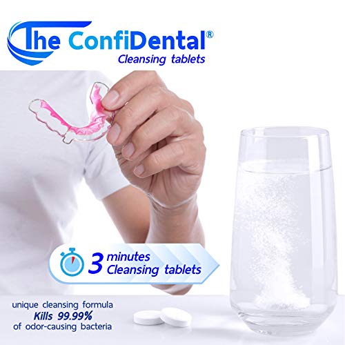 The ConfiDental 108 Dental Appliance Cleansing Tablets 3 1/2 Month Supply, Ideal for use with