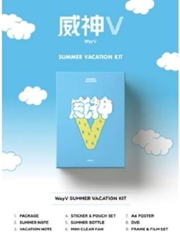 LABEL V WAYV - 2019 WAYV Summer Vacation KIT DVD+2Notes+Summer Bottle+Mini Clear Fan+On Pack Posters+Frame&Film Set