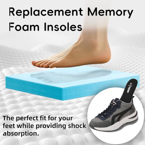 Image of Memory Foam Insoles for Men Comfort Replacement Shoe Inserts for Work Boot,Running Shoes,Hiking Shoes,Sneaker,Cushions Shock Absorbing Inner Soles for Foot Pain Relief,White US13