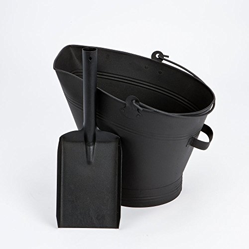 Seau Waterloo et pelle Inglenook noir pour cheminée