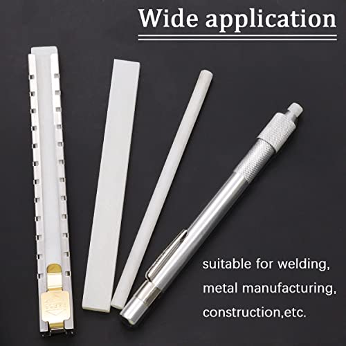 Image of Flat Soapstone Holders with 10 PCS Flat Replacement Soapstone for Making Removable Markings on Steel, Iron and Aluminum O-024