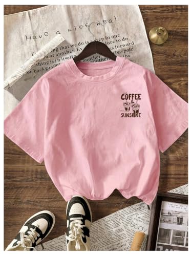 Image of RoseSeek Women's Graphic Letter Tee Crew Neck Drop Shoulder Trendy Summer T Shirt Short Sleeve Vintage Car Print Top