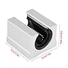 4 PCS SBR20UU 20mm Aluminum Open Linear Motion Ball Bearing CNC Slide Bushing Block for SBR20 20mm Linear Guide Rail