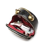 AAFLY Real Working Clock Handbags Purse Antique Steampunk Shoulder Bag PU Messenger Bag, Black, - Image 2