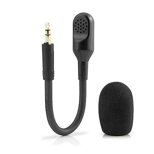 LEFXMOPHY Microfone de substituição para fone de ouvido sem fio Razer BlackShark V2 Pro edição 2023 (não para 2020) Black Shark 3,5 mm destacável Game Boom acessório de microfone