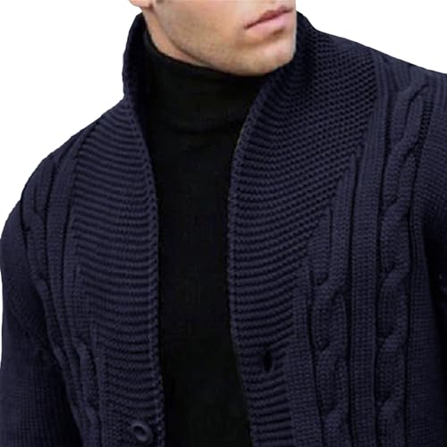 Men's Casual Cardigan Sweater Slim Fit Lightweight Thermal Knitted Sweaters Long Sleeve Knit Ribbed Cardigans2