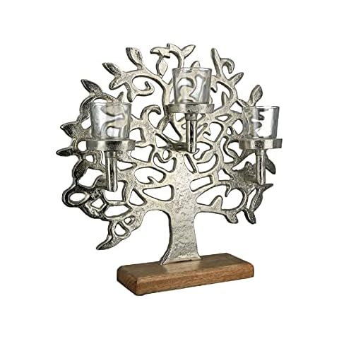 Deko Aufsteller Baum aus Alu Metall Cover