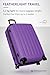 HAUPTSTADTKOFFER - Spree - Luggage Suitcase Hardside Spinner Trolley Expandable 75 cm TSA, Purple