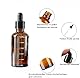 HSLUBI Pipettenflasche 50ml, 4 StüCk Brown Glass Bottles, Transparent Essential Oil, Perfume Bottle With Dropper, Refillable Cosmetic Containers, für Ätherische Öl, Parfümöle, Düfte,Flüssigkeit