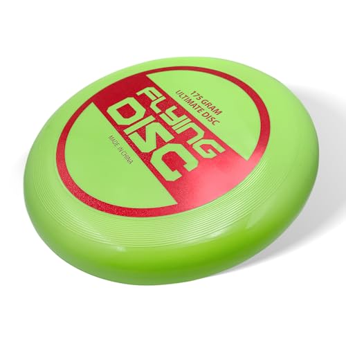 HYSHLC 10.63 Inch Outdoor Sports Frisbee, Competition Frisbees for Adults, Beach Frisbee, Frisbee Disc Suitable for Backyard, Lawn, Park, Outdoor, 175g Green
