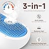 Pet Steam Brush for Dog & Cat - 3-in-1 Steam Grooming Brush for Shedding & Hair Removal - Self Cleaning Spray Comb with Mist for Long Haired Pets - Includes 1*Waterless Shampoo, Blue #1