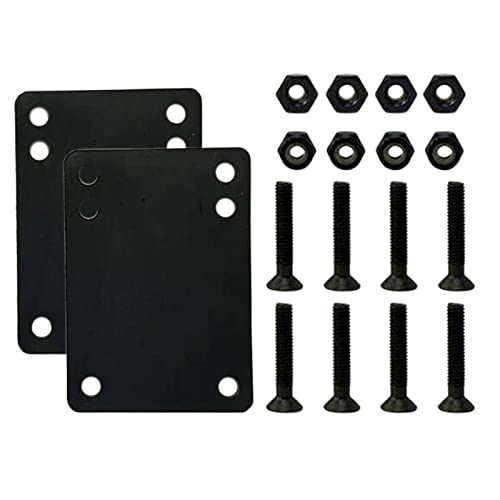 Yiju 8X Skateboard Truck Screws 1.5/1.75/2/2.5'' Longboard Mounting Bolt Install Hardware and 2pcs Pad Accessories, 2.5 inch