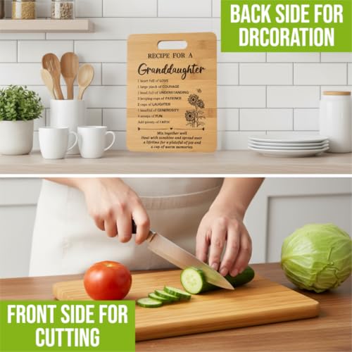 Tabla de cortar rectangular de bambú para cocina miniatura 2