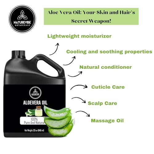 Naturevibe Botanicals NB-AVO-101 Aloevera Oil 32 Ounces thumb #6