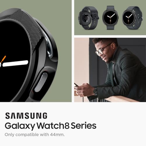 Image of Spigen Liquid Air for Galaxy Watch 8 (44mm) Case | TPU - Matte Black