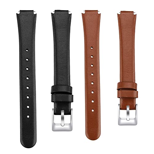 Lot de 2 bracelets de montre en cuir de vache remplaçables Cover