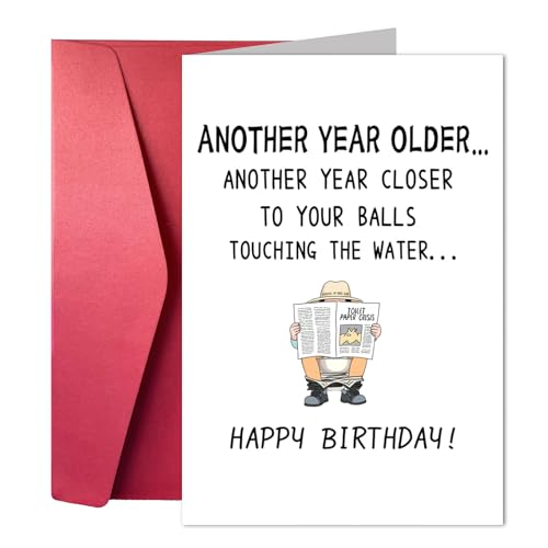 Funny Birthday Cards For Men, Humorous And Loyal Friend Card For Brothers, Birthday Greeting Cards For Male Friends, Humorous And Funny Cards For Him