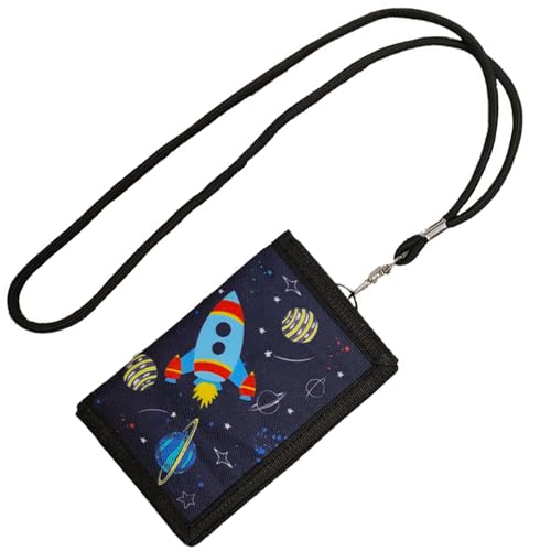 HJDJBD Weltraum Motiv Kinder Brustbeutel,Geldbeutel,Portemonnaie...