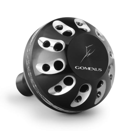 Image of GOMEXUS Power Knob Compatible for Shimano Stradic FK Sustain FI 1000-4000 Daiwa Saltist Back Bay LT 3000 4000 Caldia 2000-4000 Direct Penn Pursuit Drill Fitment Reel Handle 41mm