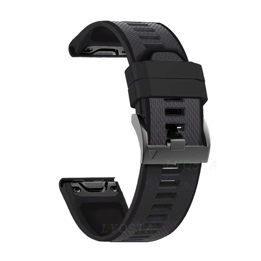 Bracelet silicone pour Garmin Fenix souple et résistant couleur agate - 8