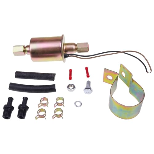 Chamixx Universal 12v 5-9 Psi Electric Fuel Pump With Installation Kit E8090 ...