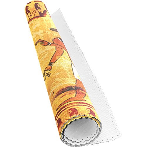 Yochoice Vintage Retro Egyptian Gods Anubis And Horus Placemat Plate Holder Set Of 1, Stylish Polyester Table Place Mats Protector For Kitchen Dining Room 12" X 18" #TOP5