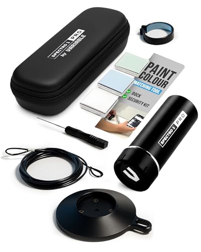 Spectro 1 Pro Mobile Spectrophotometer – Portable Paint Colour Matching Tool, Colour Reader & Checker for Paint Matching – Checker Device for Coatings with Dock & Security Kit for Accurate Results
