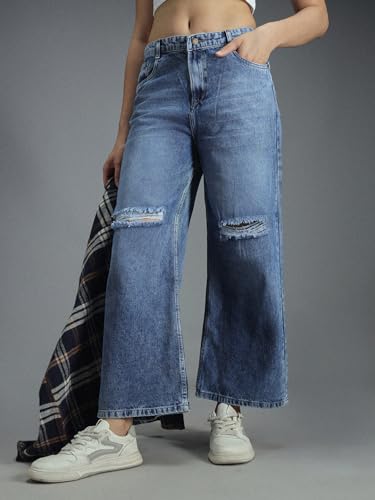 Image of HIGH Star Women's Regular Fit Mid Rise Jeans