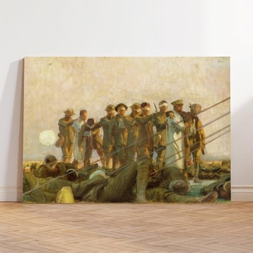 John Singer Sargent Gassed impression toile pour décor de bureau moderne